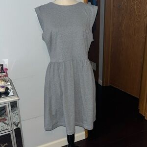 Sociology Women's Light grey Soft Stretchy  Dress Zip Back Dress Size 1X